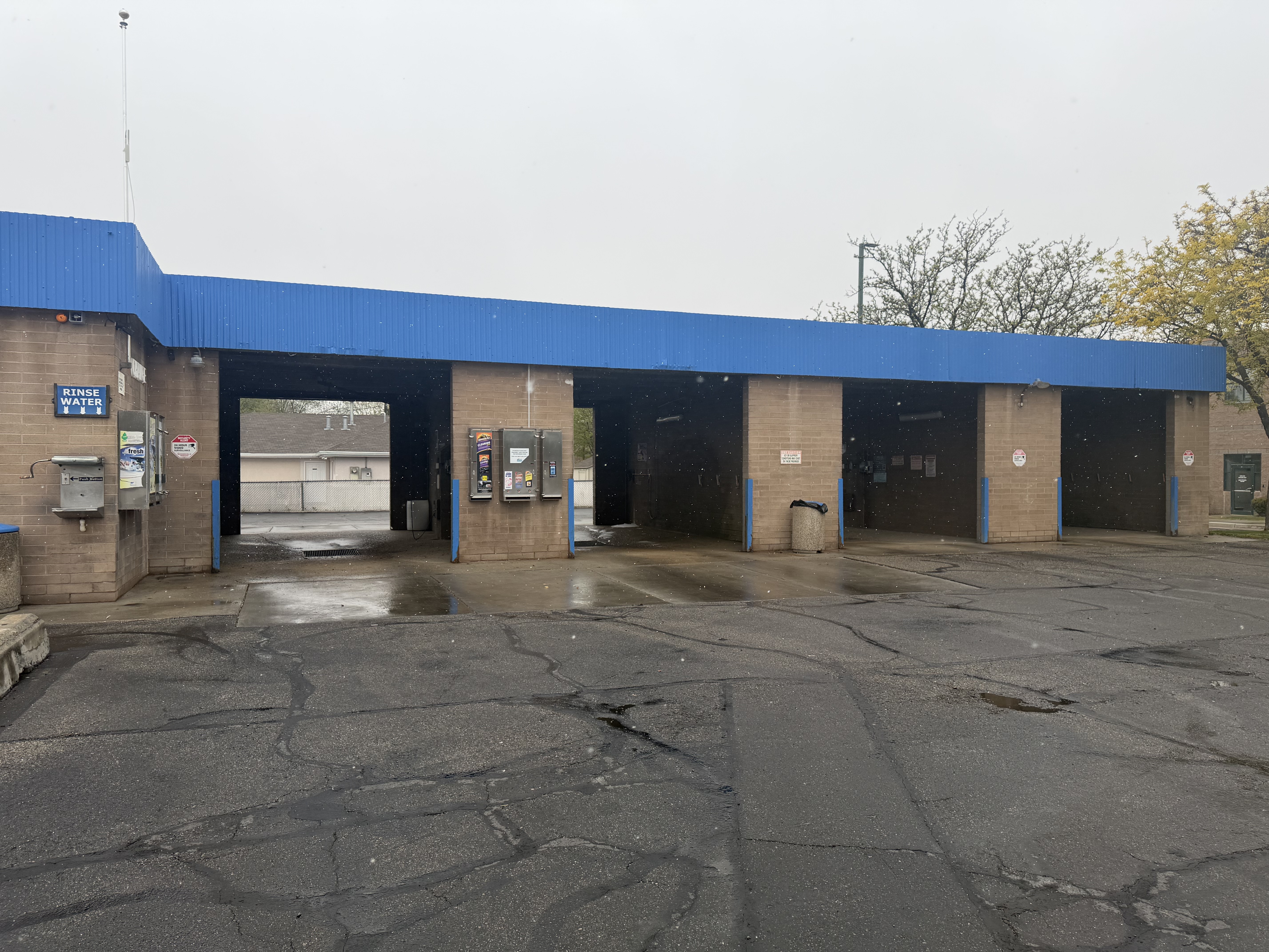 Self-service wash bay at Murray Car Wash — starts at $1